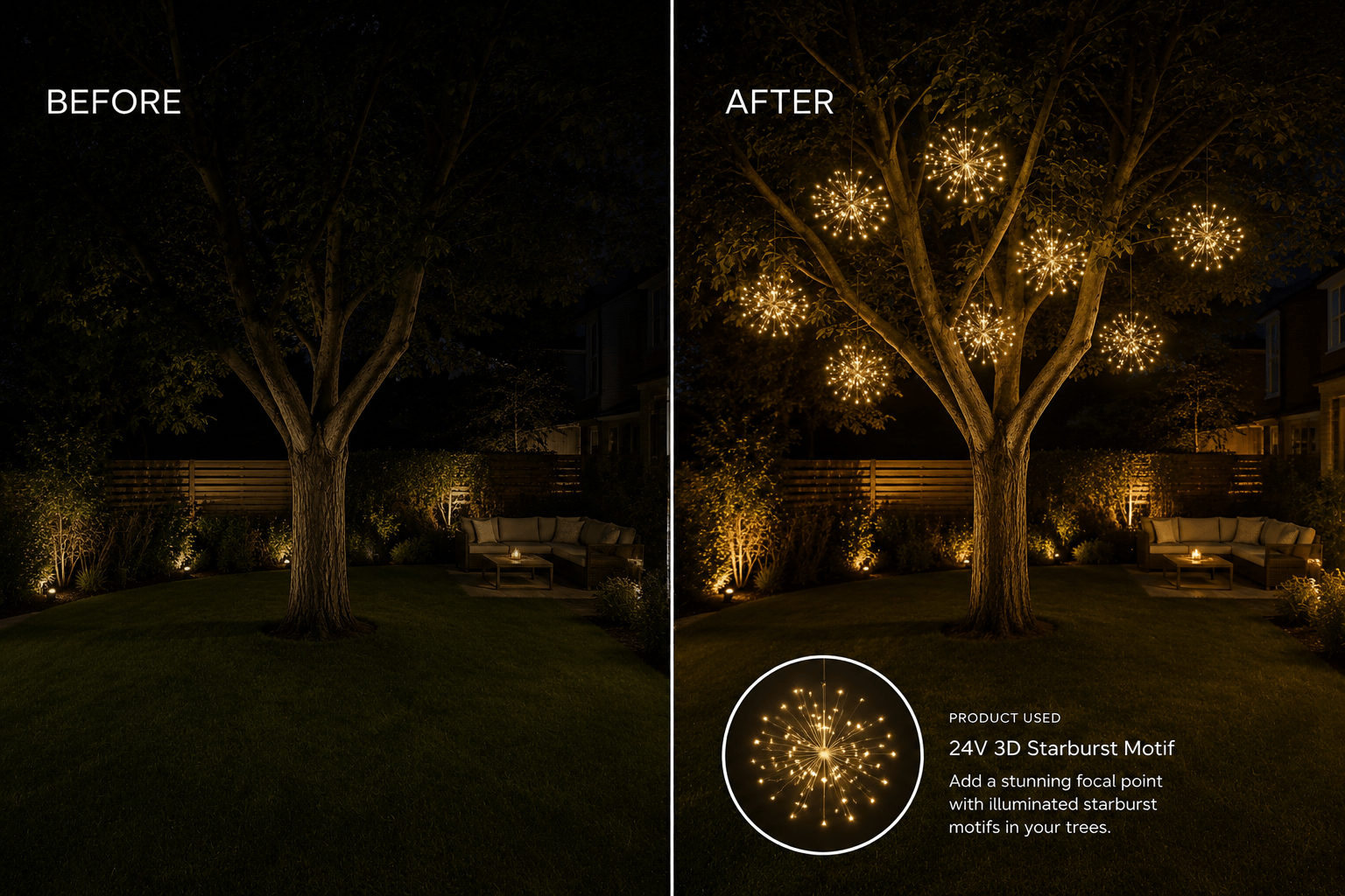 24V 3D Starburst Motif